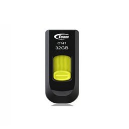 Pendrive 32GB USB 2.0 C141 Team Group Preto/Amarelo