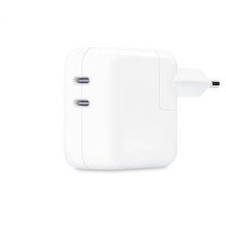 Adaptador de Corrente Apple com Porta USB-C Dupla 35W MW2K3ZM/A Branco