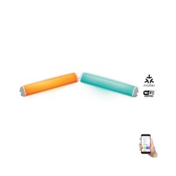 WiZ - Kit 2x Lâmpada LED RGBW Dimerizável BAR LED/5,5W/230V Wi-Fi