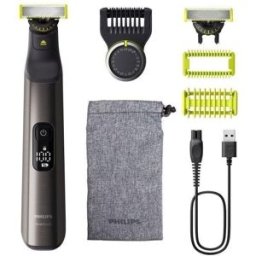 Aparador de Barba Facial Philips OneBlade Pro 360 QP6552/15 Recarregável 120min Seco e Molhado 20 Ajustes Lâmina 360°