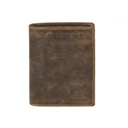 Carteira de combinação GreenBurry Vintage RFID 2 peças. couro marrom 1701-RFID-25