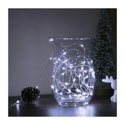 Guirlanda de LED 50xLED/3xAA 5,25m luz branca fria
