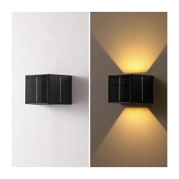 Brilagi - Luminária Solar LED de Parede SOLAR CUBE LED/2W/3,2V 1300 mAh IP54