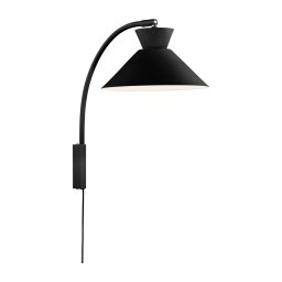 Nordlux - Candeeiro de parede DIAL 1xE27/40W/230V preto