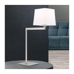 Orion LA 4-1209/1 - Candeeiro de mesa CARLTON 1xE27/40W/230V branco/cromado mate