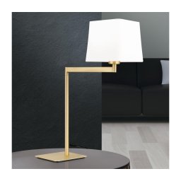 Orion LA 4-1209/1 - Candeeiro de mesa CARLTON 1xE27/40W/230V branco/dourado
