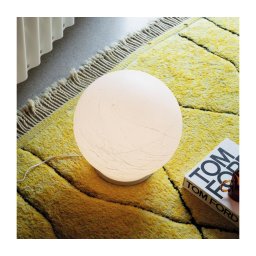 Ideal Lux - Candeeiro de mesa CARTA 1xE27/25W/230V diâmetro 40 cm branco