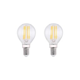 CONJUNTO 2x Lâmpadas LED VINTAGE E14/4W/230V 2700K - Globo 10589-2K