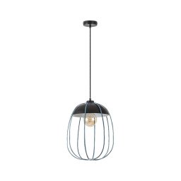 Rabalux 72024 - Candelabro suspenso SVENS 1xE27/60W/230V preto/azul