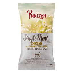 100g Frango com flor de camomila Single Meat Purizon ração gatos