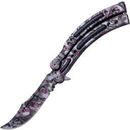 FACA DE BOLSO JKR SKULL FAN LÂMINA 10 CM JKR0615