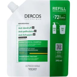 Dercos Shampoo Anti-Caspa Seca 390mL Refill