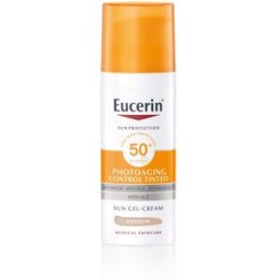 Eucerin Sun Protection Photoaging Control Tinted SPF50+ Gel-Creme Solar Antienvelhecimento 50mL Medium SPF50+