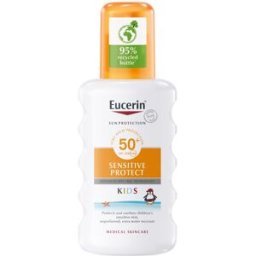 Eucerin Sun Protection Sensitive Protect SPF50+ Spray para Crianças Extra Resistente à Água 200mL SPF50+