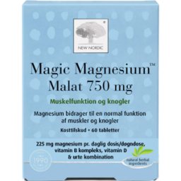 New Nordic Magic Malato de Magnésio Músculos, Nervos e Microcirculação 60 comp.