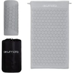 Akumata Classic Acupressure Tapete de Acupressão com Almofada Massajador de Costas 1 un. Gray and Gray
