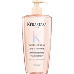 Kérastase Gloss Absolu Bain Hydra-Glaze Shampoo Hidra-Iluminador Cabelos Compridos com Tendência a Frizz 500mL
