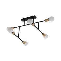 Eglo 79356 - Candelabro integrado BELSIANA 6xE27/40W/230V