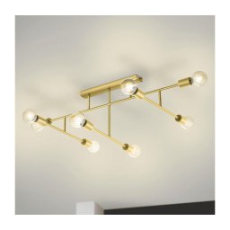 Eglo 98882 - Candelabro montado à superfície BELSIANA 8xE27/40W/230V