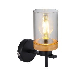 Globo 15557W - Candeeiro de parede FINCA 1xE27/40W/230V metal/madeira