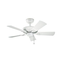 Kichler KLF-KEVLAR-42-WHT - Ventilador de teto KEVLAR Ø107 cm IP44