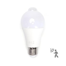 Lâmpada LED A60 E27/12W/230V 6500K com sensor de movimento e crepúsculo - Aigost