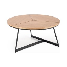 Mesa de centro KARIDA 41x80 cm bege/preto