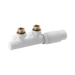 Bruckner - Conjunto de ligação termostática para ligação central WICHER branco