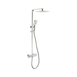 Conjunto de duche com bateria termostática NAESBY, acabamento cromado brilhante