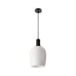 Lustre suspenso WOLKEN com cabo 1xE27/40W/230V branco/preto