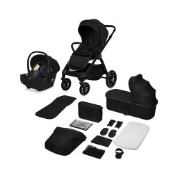Lionelo - Carrinho combinado 3 em 1 LAYLA Preto Ônix
