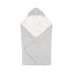 Lionelo - Manta envelopante para cadeirinha auto TRAVEL SWADDLE 90x90 cm Cinza Balão