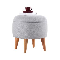 Pufe PIXI Ø 40 cm cinzento