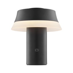 Brilliant - Lâmpada de mesa tátil recarregável dimerizável KINICH LED/2,5W/5V 2700K preta