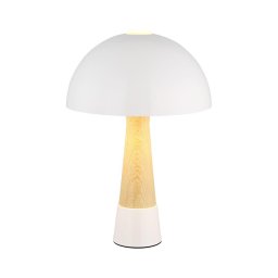 Globo 51570122 - Candeeiro de mesa PAULIN 1xE27ILLU/40W/230V branco
