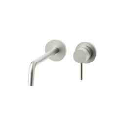 Paffoni - Misturador de lavatório LIGHT para instalação encastrada, em aço inoxidável
