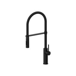 Paffoni - Misturadora de cozinha com chuveiro extraível LIGHT 52,5 cm preta