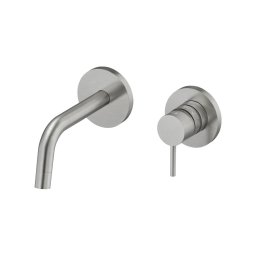 Paffoni - Misturador para lavatório LIGHT para instalação encastrada, em aço inoxidável