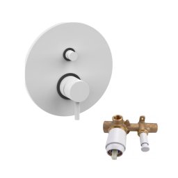 Paffoni - Misturador de duche para instalação encastrada LIGHT branco mate