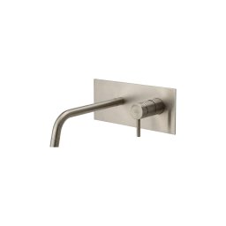 Paffoni - Misturador de lavatório LIGHT para instalação embutida, em aço inox