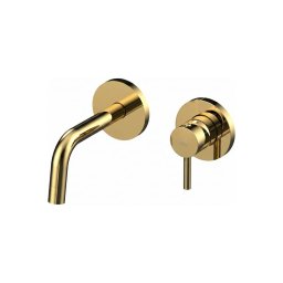 Paffoni - Misturador para lavatório LIGHT para instalação embutida dourado