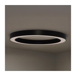 Candeeiro de tecto LED 115 W, 230 V, 3000/4000/6500 K, Ø 120 cm, preto