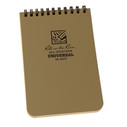 Rite in the Rain 4x 6 Top Spiral Notebook Tan