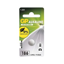 Pilha alcalina de botão LR43 GP ALKALINE 1,5V/70 mAh