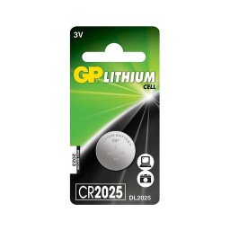 1 pçs Célula de botão de lítio CR2025 GP 3V/170mAh