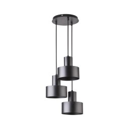 Candelabro suspenso RIF 3xE27/60W/230V preto