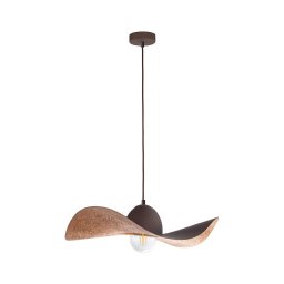 Candelabro suspenso KAPELLO 1xE27/60W/230V diâmetro 55 cm castanho/cobre