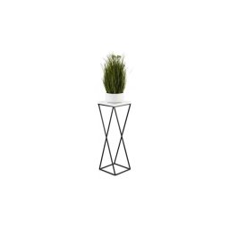 Suporte para plantas LOFT 70x24 cm preto/branco