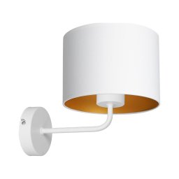Lâmpada de parede ARDEN 1xE27/60W/230V branca/dourada