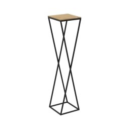 Suporte para plantas 100x24 cm preto